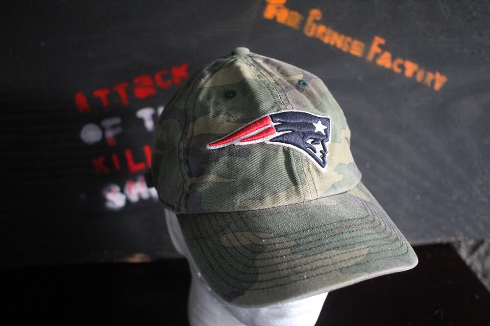 New England Patriots Camo Strapback Hat '47 Brand NFL Adjustable Camouflage Cap